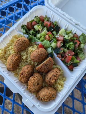 Falafel plate at Sara's Cafe & Grill in Roswell