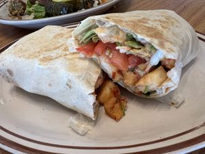 Potato wrap with spicy hummus   at Sara's Cafe & Grill in Roswell