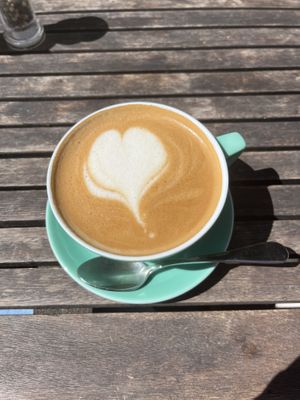 Cappuccino with oat milk  at Madam Anna Ekke in Munich