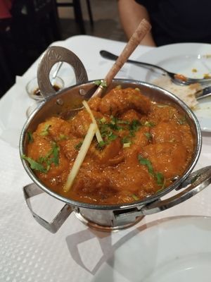 Mushroom bhaji at Gandhi Palace in Lisbon