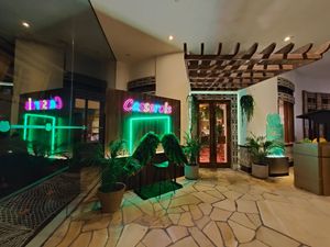 Entrance to restaurant at Casserole in Central Singapore