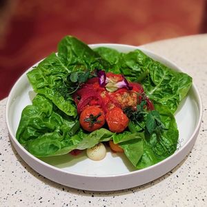 Vegan Flaked Tuna Nicoise Salad at Casserole in Central Singapore