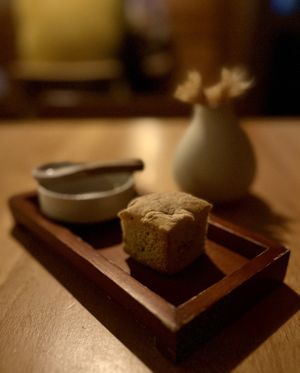 Focaccia y pineapple chutneyy  at Cocina Abierta in San Juan