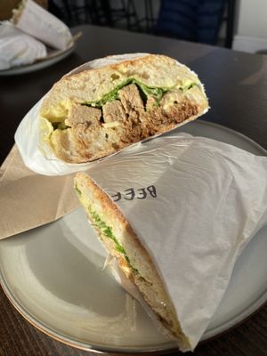 “Beef” sandwich. They soon go!  at Chunk in Leeds