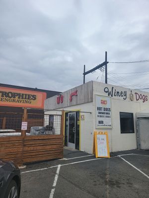 Really cute with great food inside! Forgot to take picture of my food because I was so excited to start eating it! at Winey Dogs in Yakima