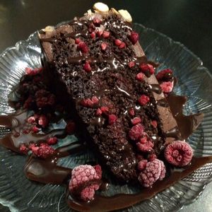 chocolate raspberry tarte at Mustard Seed Cafe - Montrose in Akron