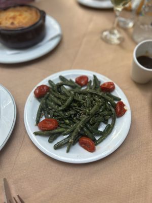 Green beans with garlic (no feta)  at Esperides in Kefalonia