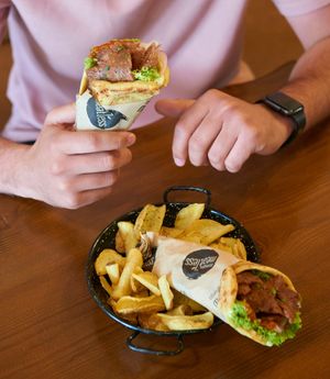 . at Kokos Pitta in Patras