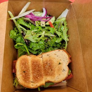 Vegan BLT at Secret Garden in Brooklyn