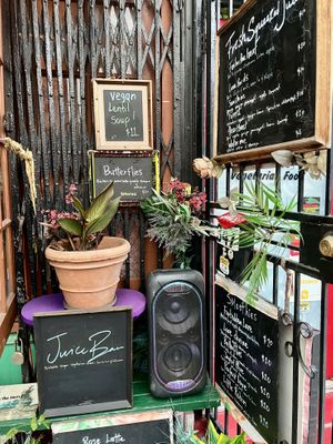 Juice bar  at Secret Garden in Brooklyn