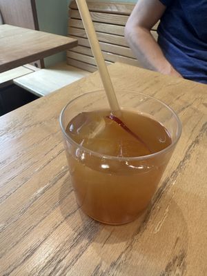 Hojicha Apple cold brew   at Matchali in Hong Kong Island