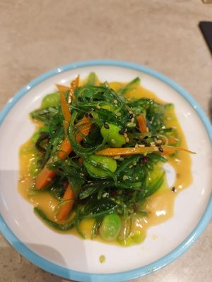 Seaweed salad at YO! Sushi in Birmingham