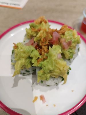Volcano rolls at YO! Sushi in Birmingham