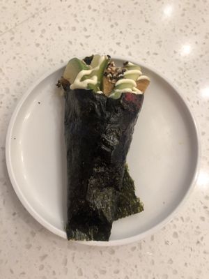Yasai handroll  at YO! Sushi in Birmingham