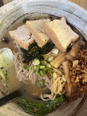 Black garlic with tofu   at Maki & Ramen - Fountainbridge in Edinburgh