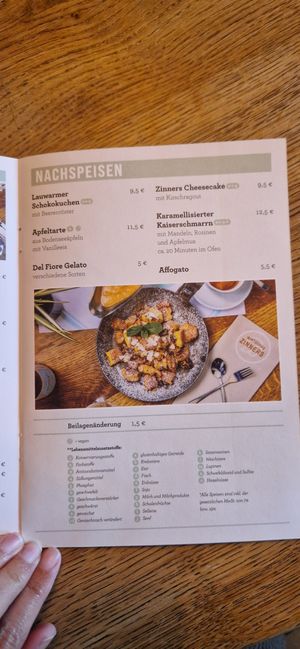 Leider kein veganer Kaiserschmarn vorhanden, wie in der Beschreibung behauptet. at Wirtshaus Zinners in Taufkirchen