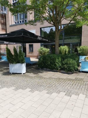 Outside at Personio Kitchen & Bar in Munich