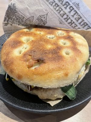 Hummus-Falafel panini   at Personio Kitchen & Bar in Munich