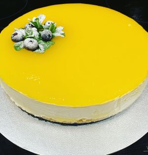 Tangy lemon cashew nut cheesecake  at The Tree Rooms in Peterlee