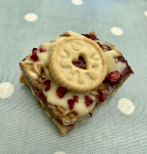 Jammy dodger slice   at The Tree Rooms in Peterlee