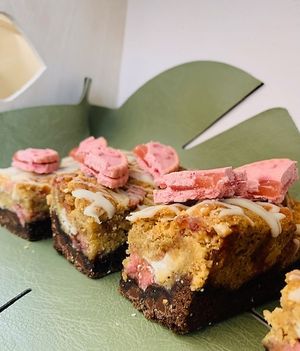 Strawberry & Cream Brookie at The Tree Rooms in Peterlee
