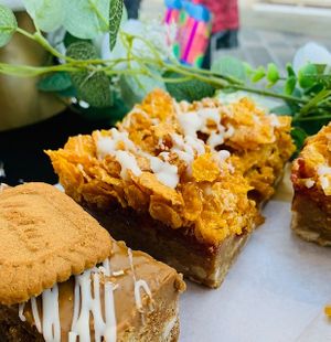 Biscoff Blondie & Cornflake Tart Blondie at The Tree Rooms in Peterlee