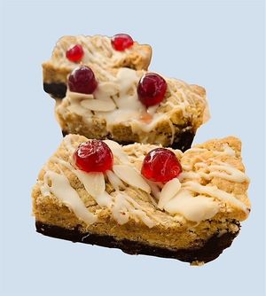 Cherry & Almond Blookies at The Tree Rooms in Peterlee