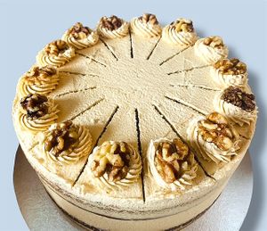 Coffee & Walnut Cake at The Tree Rooms in Peterlee