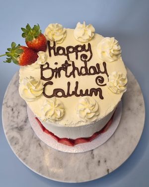 Victoria Sponge Celebration Cake at The Tree Rooms in Peterlee