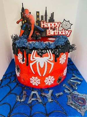 Spiderman Celebration Cake at The Tree Rooms in Peterlee