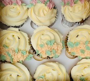 Floral Cupcakes at The Tree Rooms in Peterlee
