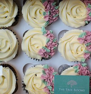 Floral Cupcakes at The Tree Rooms in Peterlee