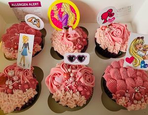 Barbie Themed Cupcakes at The Tree Rooms in Peterlee