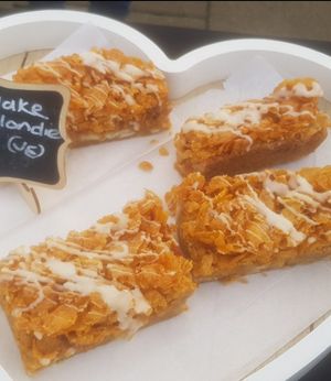 Cornflake tart blondie at The Tree Rooms in Peterlee