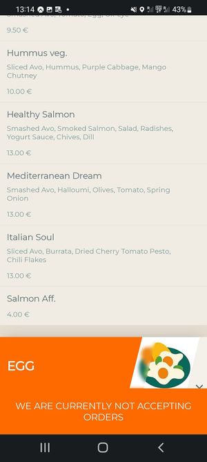 Salmon on the menu at Sanamente Healthy Food & Juice Lab in Forte Dei Marmi