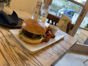 Vegan Burger  at Sa Vinya in Mallorca