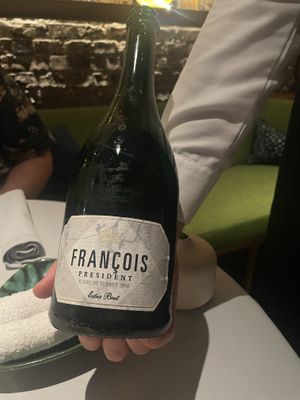 Sparkling Hungarian winee  at Babel Budapest in Budapest