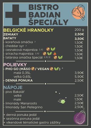 Specialities   at Bistro Badian in Krupina