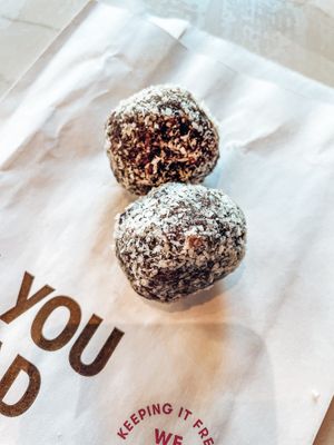 Coconut Almond Bites at Gregorys Coffee in Washington