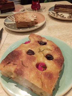 Focaccia at Ethique Plant-based in Istanbul