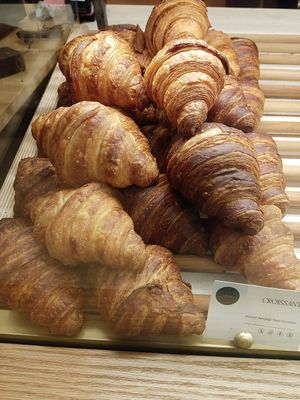 Great crispy croissants at Ethique Plant-based in Istanbul