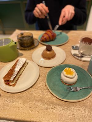 Napoleon and Tiramisu are brilliant  at Ethique Plant-based in Istanbul