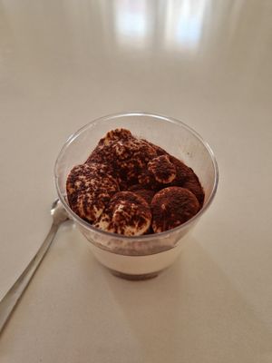 Tiramisu at Ethique Plant-based in Istanbul
