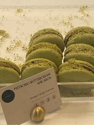 One of the many Vegan macarons  at Ethique Plant-based in Istanbul