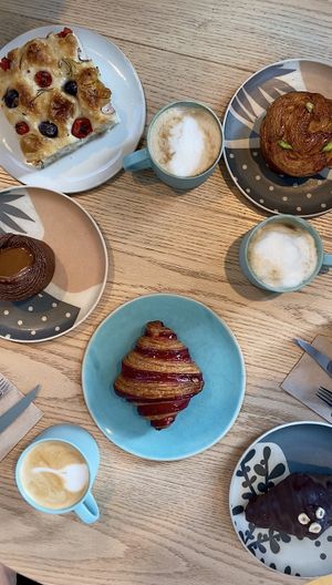 Pâtisseries and coffees   at Ethique Plant-based in Istanbul