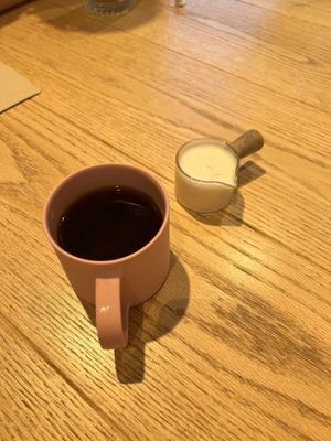 Coffee w/ oat milk  at Ethique Plant-based in Istanbul