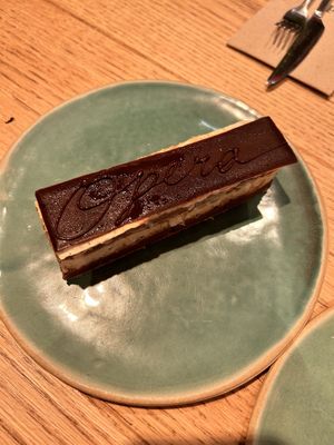 Opera cake  at Ethique Plant-based in Istanbul