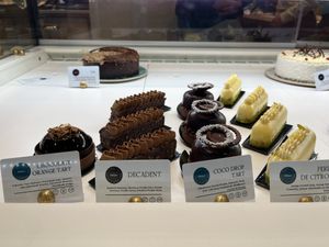 Pastries at the counter   at Ethique Plant-based in Istanbul