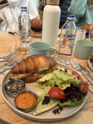 teriyaki tofu croissant   at Ethique Plant-based in Istanbul