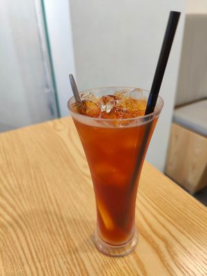 Ice lemon tea at So Green in East Singapore